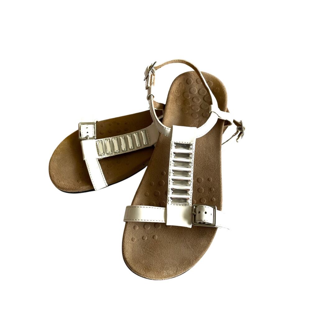 Vionic White and Tan Sandals